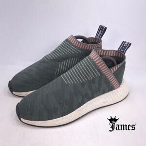 Adidas NMD CS2 Athletic Slip On Training Shoe Womens Size 9 BY8781 Gray White